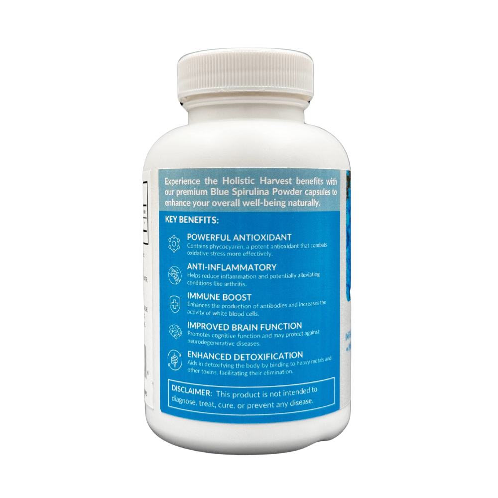 Blue Spirulina Powder Capsules (60s)