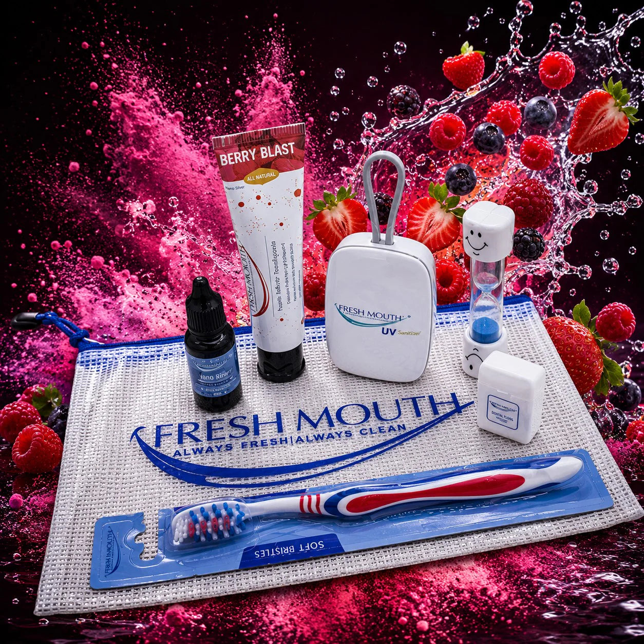 Man starter kit with UV Sanitizer w/Berry TP