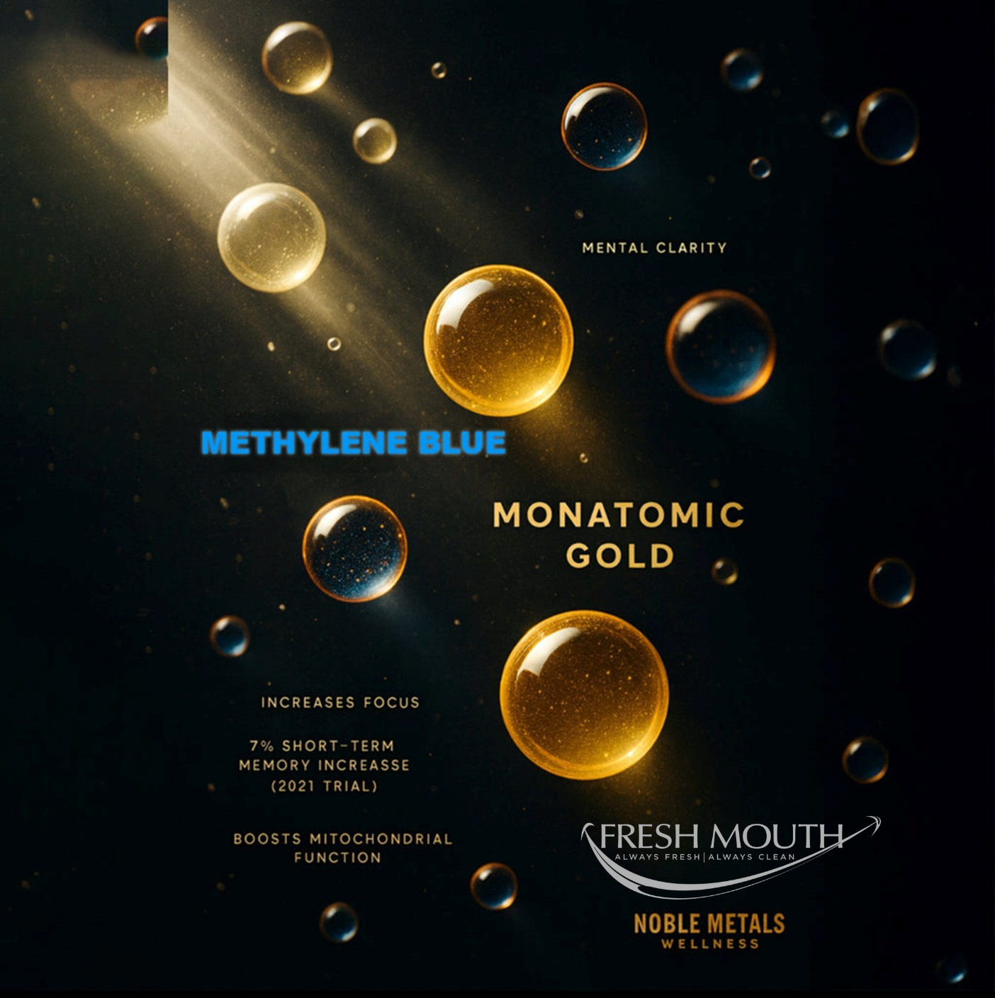Monatomic gold & Methylene blue