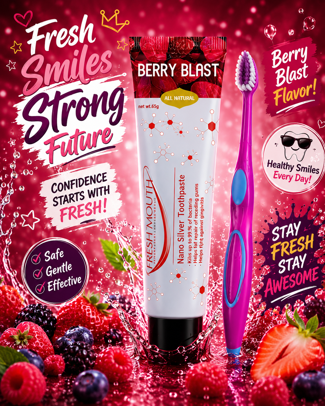 Toothpaste & Teen Brush