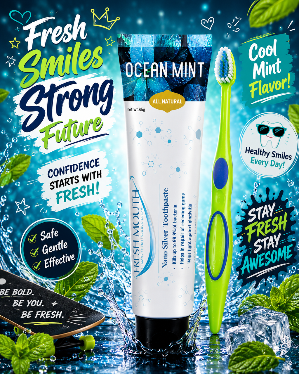Toothpaste & Teen Brush